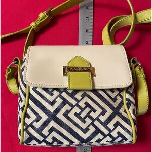 Spartina 449 lime green/ navy printed bag